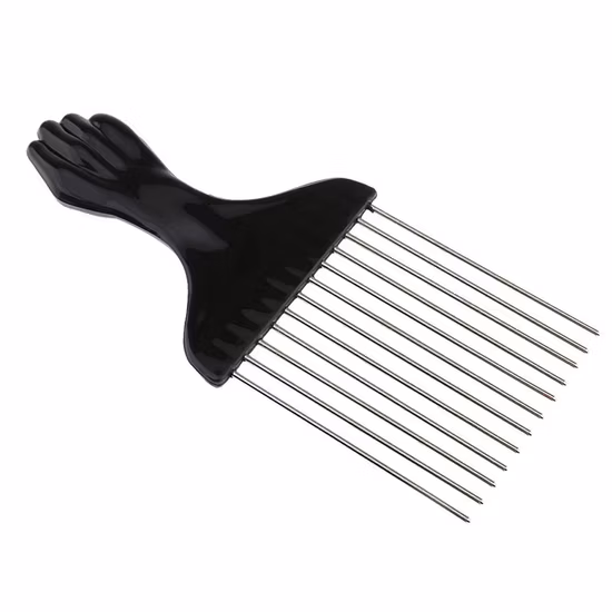 Peigne africain brosse à cheveux professionnelle avec Logo évent démêlant Extension de poils en Nylon matériau souple peigne à cheveux secs et humides