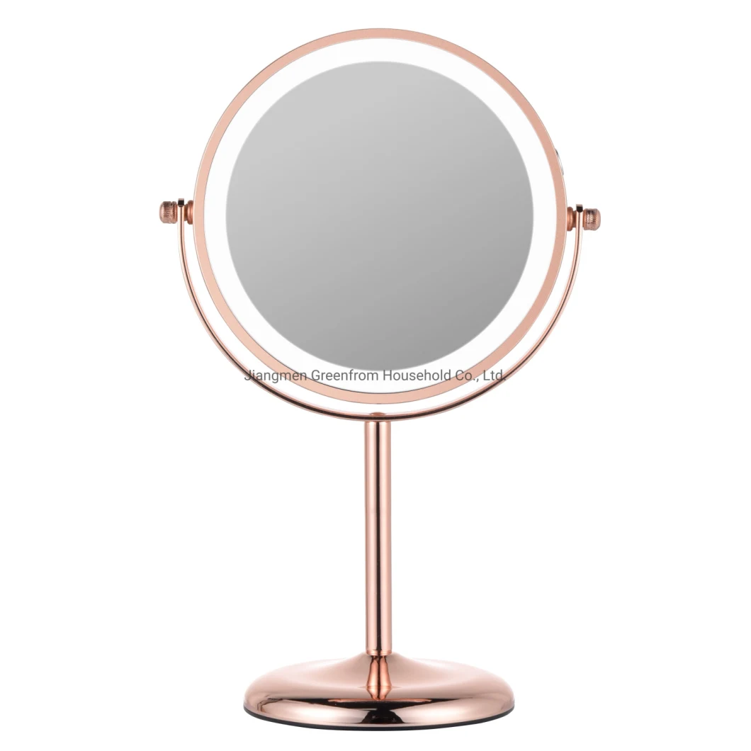 Rechargeable 7′′ HD Double Sided Tabletop Vanity Mirror for Makeup