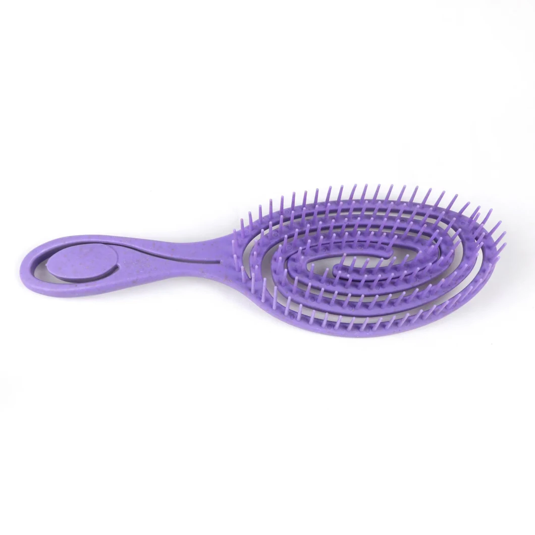 Curly Custom Logo Vented Detangling Biodegradable Hair Brush