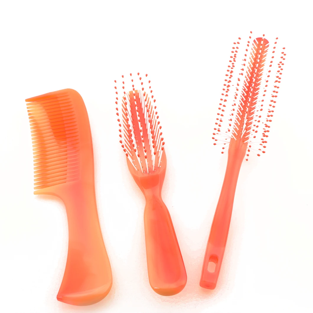 Vintage Plastic Comb 3PS Comb Hair Brush for Hair Wet Haircut Home Hair Salon Hairdressing Tools Designed for All Usages