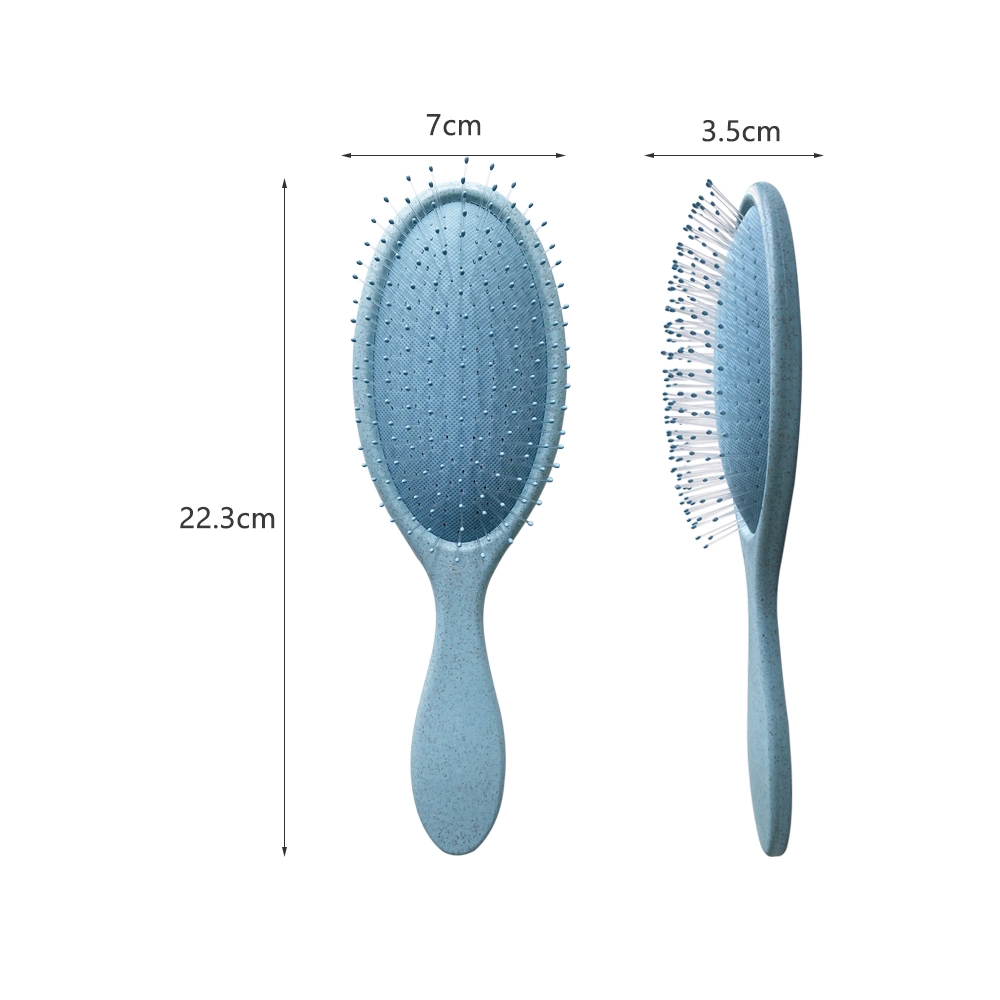 Factory Direct Sale Go Green Flexible Soft Comfortable Bristle Wet Dry Hair Massage Scalp Brush for Curly Hair