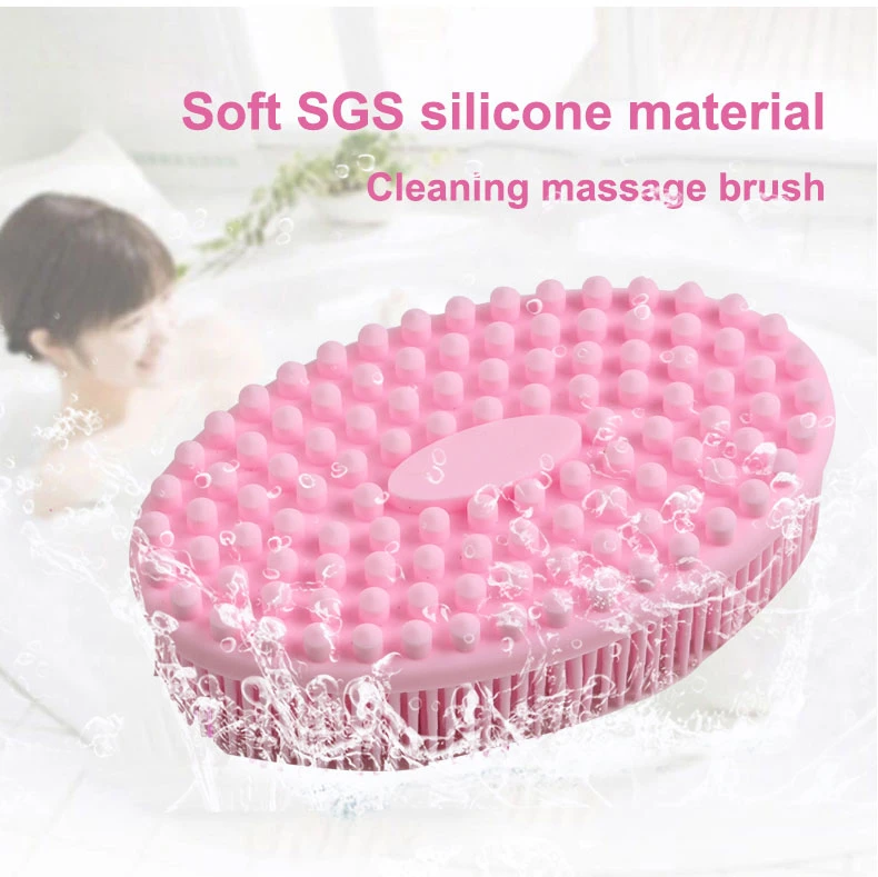 Amazon Hot Sale Silicone Loofah Bath Cleansing Body Brush