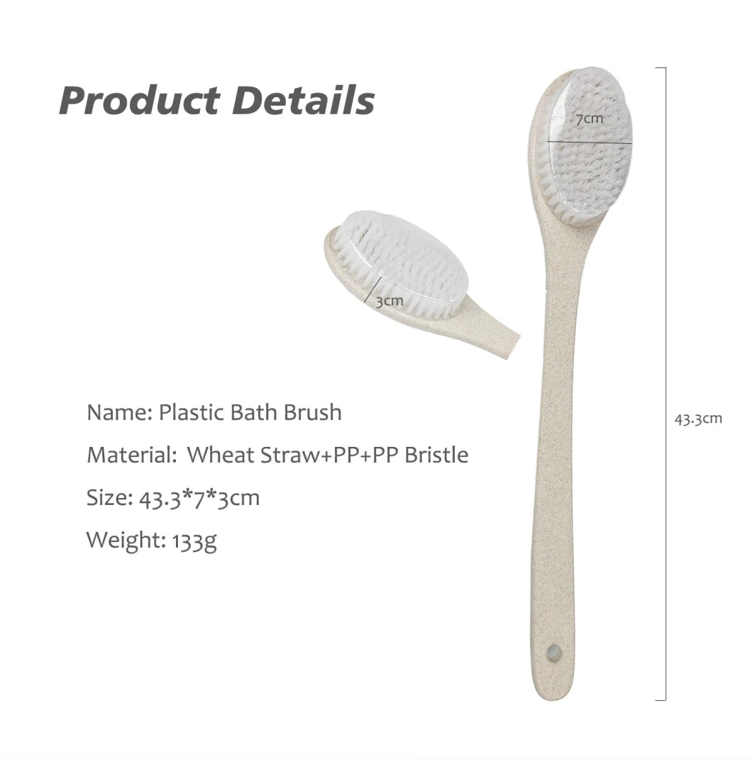 Good Quality Personal Care Shower Body Back Cleaning Tool Exfoliation Long Handle Body Brush Massage Bath Shower Back SPA Bath Brush