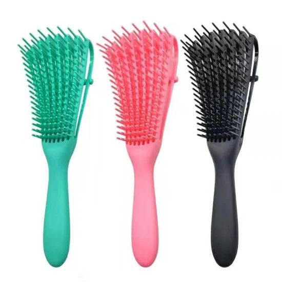 Brosse à cheveux démêlante ventilée de taille de couleur de logo fait sur commande de peigne en gros