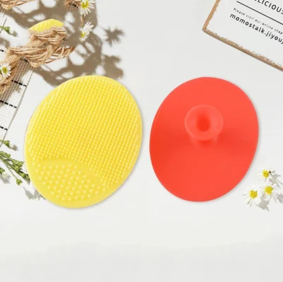 Doux Silicone Bain Brosses Corps Exfoliant Massage Bébé Nettoyage Distributeur Brosse