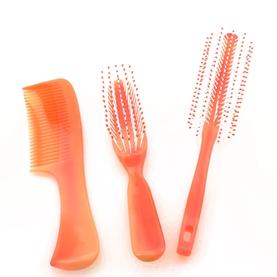 Peigne en plastique Vintage 3PS peigne brosse à cheveux pour cheveux humides coupe de cheveux maison Salon de coiffure outils de coiffure conçus pour tous les usages