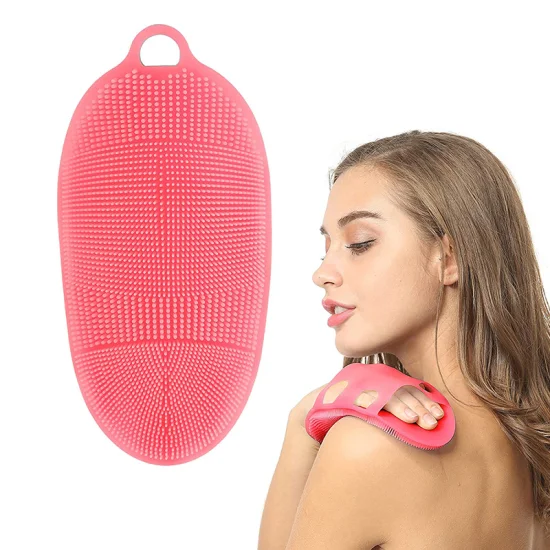 Fabriqué en 100% silicone de qualité alimentaire Nouveau avec crochet Body Ball Scrubber Silicone Body Scrubber Ceinture Bébé Bain Douche Brosse Brosse De Bain