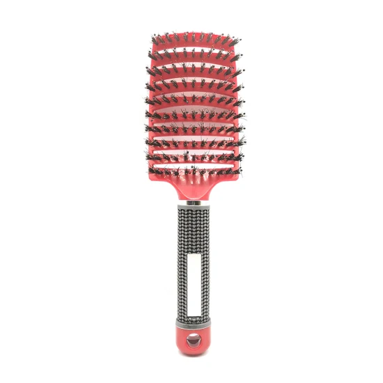 Brosse à poils de sanglier ventilée de nouvelle couleur pour cheveux bouclés et raides