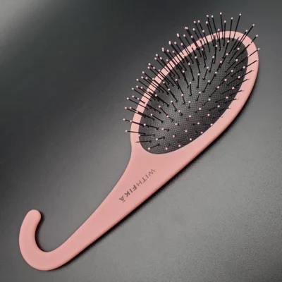 Nouvelle brosse à cheveux humides et secs avec crochet, brosse à cheveux démêlante de douche