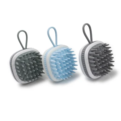 Brosse de shampooing masseur de cuir chevelu Brosse de cuir chevelu pour cheveux humides et secs avec silicone souple