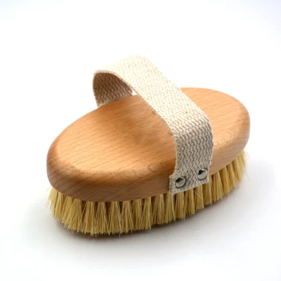 Brosse pour le corps en poils de hêtre et sisal