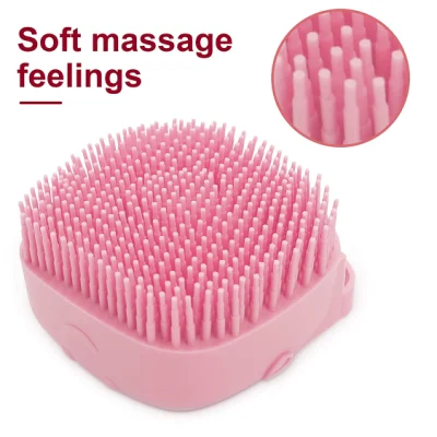 Brosses Corps Exfoliant Massage Bébé Nettoyage Distributeur Brosse Doux Silicone Bain