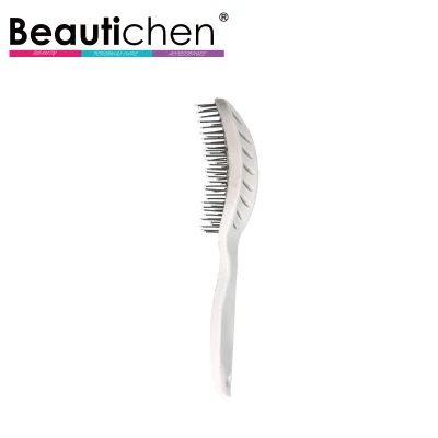 Nouveau gros vente chaude Masterlee ABS plastique évent brosse à cheveux montée brosse chaude ronde Nylon dent Massage en plastique brosse à cheveux