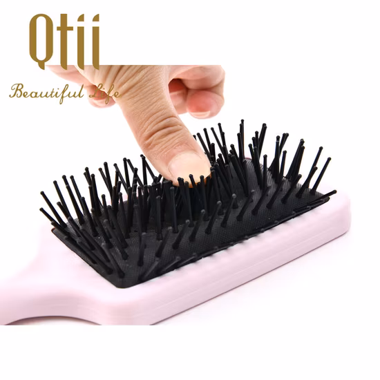 Brosse à cheveux en forme de pagaie à coussin d'air à la mode avec fond miroir pour tous les types de cheveux
